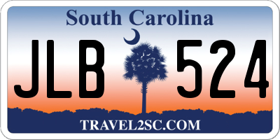 SC license plate JLB524
