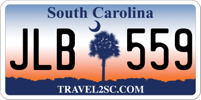 SC license plate JLB559