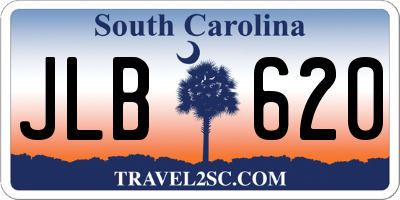 SC license plate JLB620