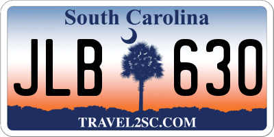 SC license plate JLB630