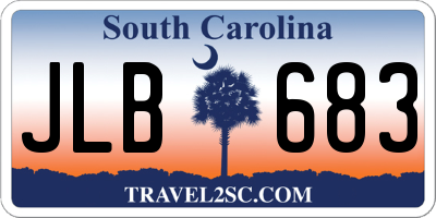 SC license plate JLB683