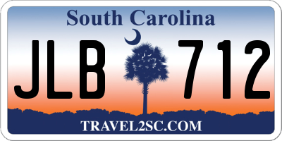 SC license plate JLB712
