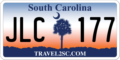 SC license plate JLC177
