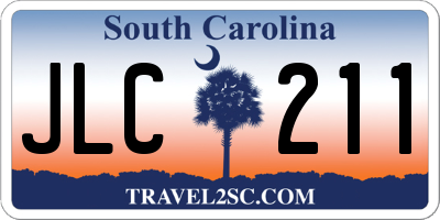 SC license plate JLC211