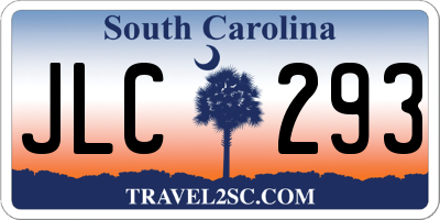 SC license plate JLC293