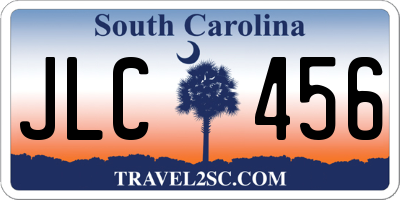 SC license plate JLC456