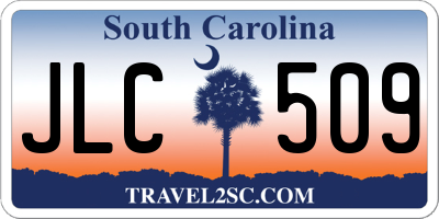 SC license plate JLC509