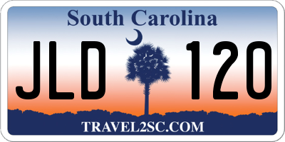 SC license plate JLD120