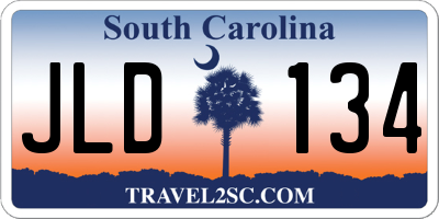 SC license plate JLD134