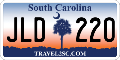 SC license plate JLD220