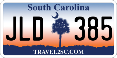 SC license plate JLD385