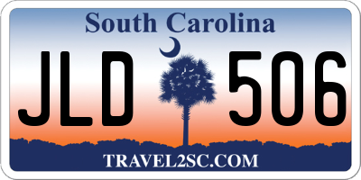 SC license plate JLD506