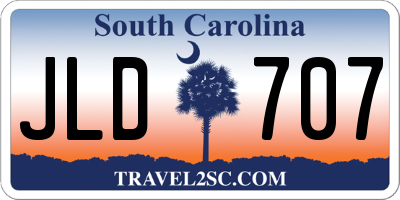 SC license plate JLD707