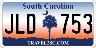 SC license plate JLD753