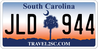 SC license plate JLD944