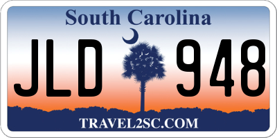 SC license plate JLD948