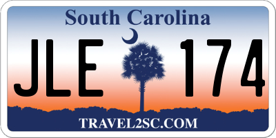 SC license plate JLE174