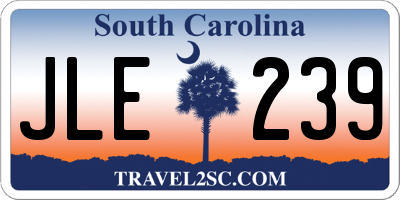 SC license plate JLE239