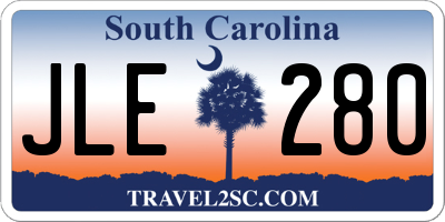 SC license plate JLE280