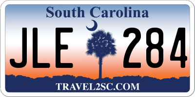 SC license plate JLE284