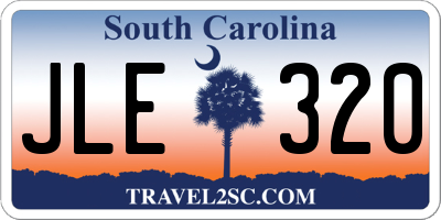 SC license plate JLE320