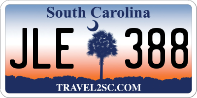 SC license plate JLE388