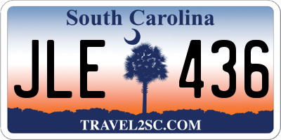 SC license plate JLE436