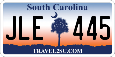 SC license plate JLE445
