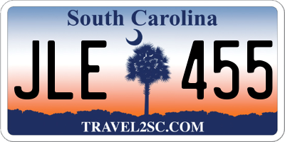 SC license plate JLE455