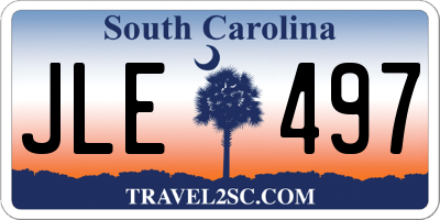 SC license plate JLE497