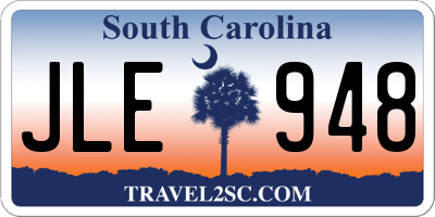 SC license plate JLE948