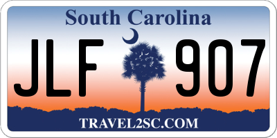 SC license plate JLF907