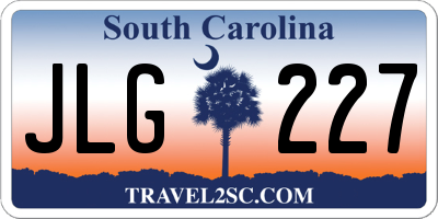 SC license plate JLG227
