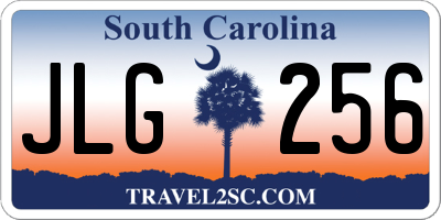 SC license plate JLG256