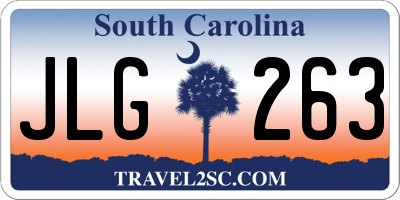 SC license plate JLG263