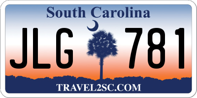 SC license plate JLG781
