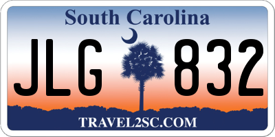 SC license plate JLG832