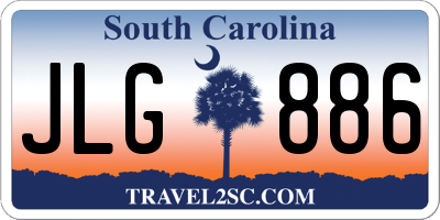 SC license plate JLG886