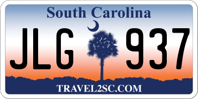 SC license plate JLG937