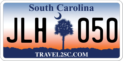 SC license plate JLH050