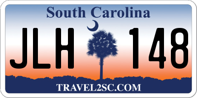 SC license plate JLH148