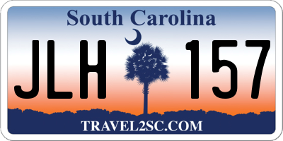 SC license plate JLH157