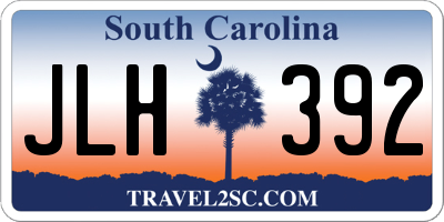 SC license plate JLH392