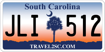 SC license plate JLI512