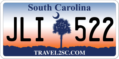 SC license plate JLI522