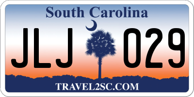 SC license plate JLJ029