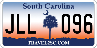 SC license plate JLL096