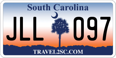 SC license plate JLL097