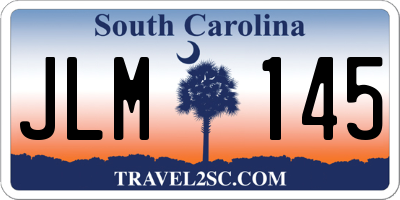 SC license plate JLM145