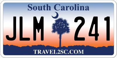 SC license plate JLM241